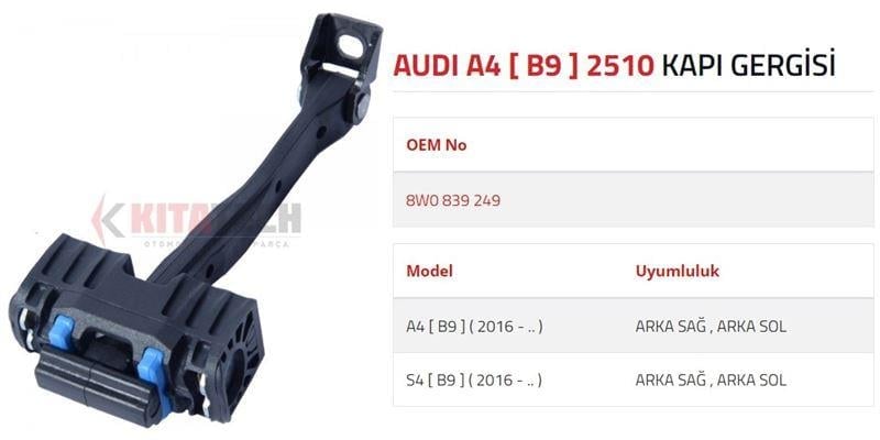KAPI GERGİSİ A4  S4 ARKA 2016-