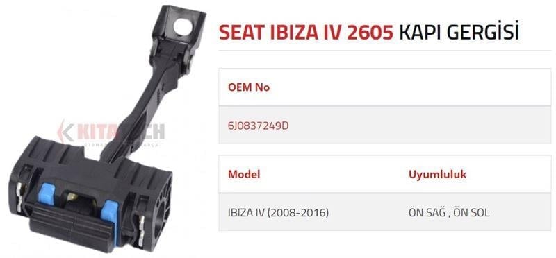 KAPI GERGİSİ IBIZA IV ÖN 4 KAPI 4 2008-2016