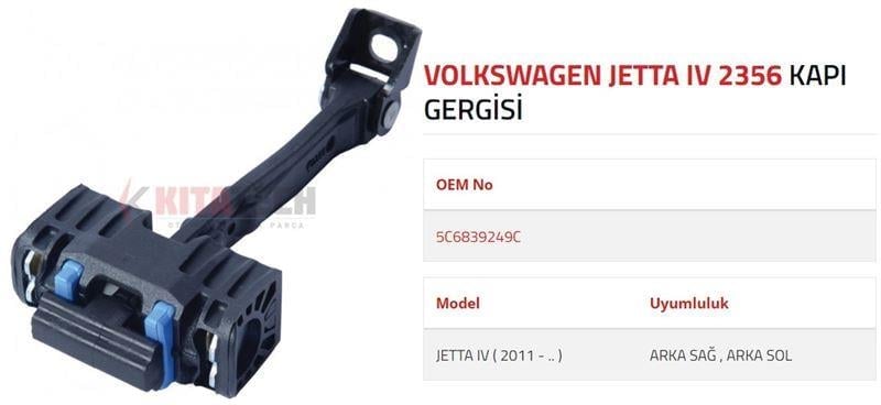 KAPI GERGİSİ JETTA IV ARKA 2011-