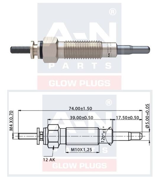 KIZDIRMA BUJİSİ 10,5V MITSUBISHI PAJERO II 2.8 TD 3066620309