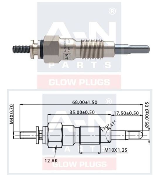 KIZDIRMA BUJİSİ 11V NISSAN PATROL, PICK UP 1106510G00