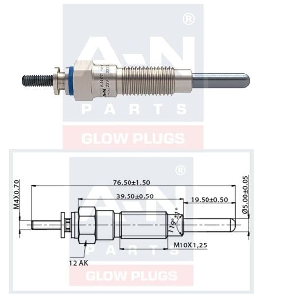 KIZDIRMA BUJİSİ 23V NISSAN PATROL III/1 HARDTOP 3.2D/79-88NISSAN URVAN 2.2 D 81-82 11065T3470