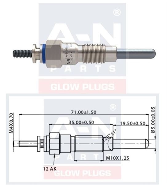 KIZDIRMA BUJİSİ 23V NISSAN PATROL III/1 HARDTOP3.2D - 3.3D /79-88 11065T8201