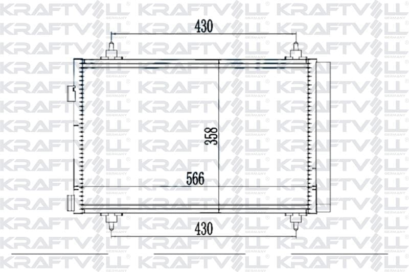 KLIMA (KONDANSER) RADYATORU C4 C4 PICASSO BERLINGO III PARTNER TEPE P308 P3008 P5008 C4 II DS4 DV6 D