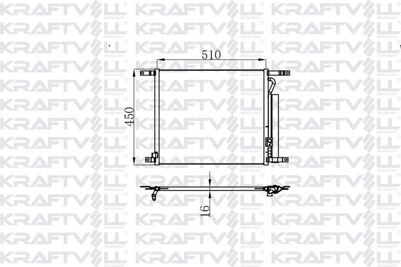 KLIMA RADYATORU AVEO 1.2 (515×428×16)