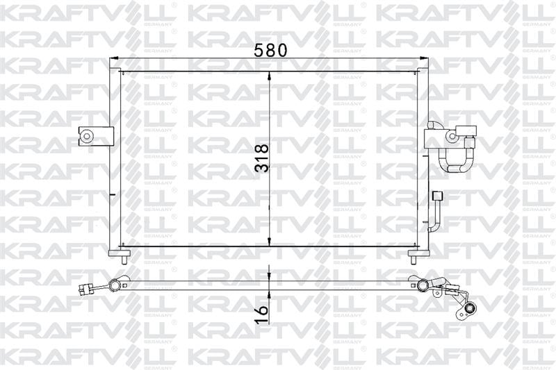 KLIMA RADYATORU KOMPLE HYUNDAI ACCENT 1994-2000