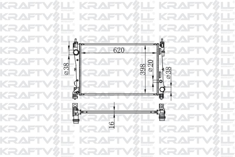 MOTOR RADYATORU DOBLO III 1,3 / 1,4 KLIMALI (620*398*16) BRAZING (MT)