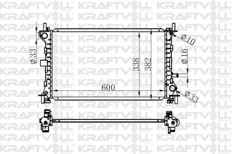 MOTOR SU RADYATORU (+AC) FOCUS 2,0 98>05 KLIMALI MANUEL BRAZING (600×348×26)