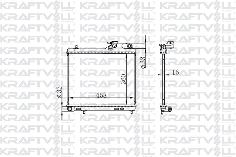 MOTOR SU RADYATORU ACCENT ADMIRA 03 05 1,5 DIZEL 3 SILINDIR MANUEL (360*458*16) BRAZING (MT)