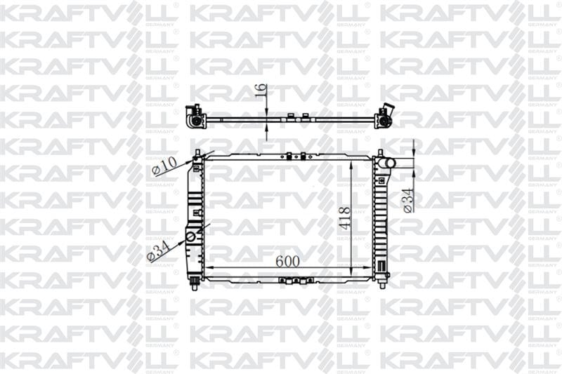 MOTOR SU RADYATORU AVEO KALOS T200 T250 1,4 16V MT 2003> 2008 (600*418*16) BRAZING (MT)