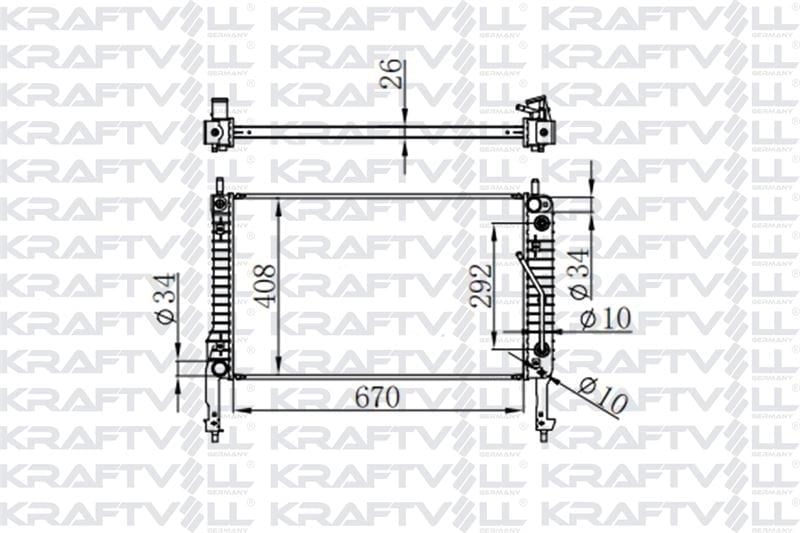 MOTOR SU RADYATORU CAPTIVA ANTARA 2.0 06> (670X410X26)