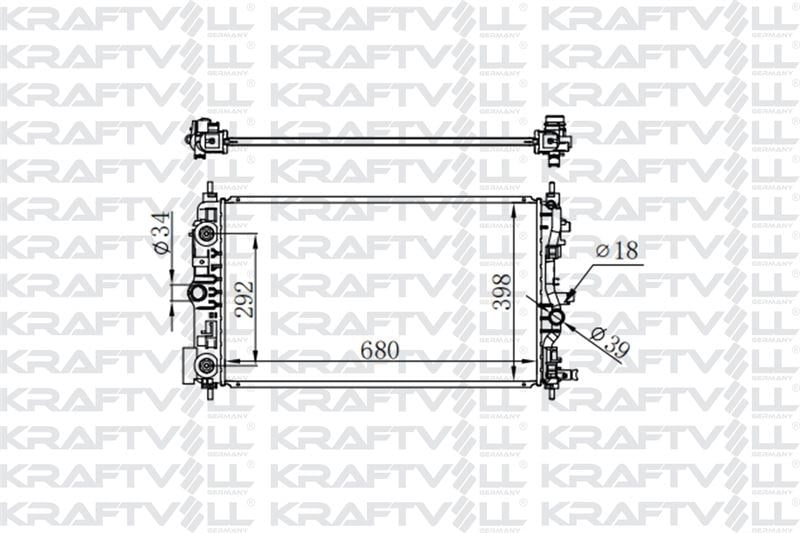 MOTOR SU RADYATORU CRUZE - ASTRA J - ZAFIRA C A14NEL - A14NET - A16XER - A16LET (680*398*16) BRAZING
