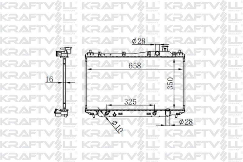 MOTOR SU RADYATORU HONDA CIVIC VTEC 2001 2006  (350×658×16) BRAZING (AT)