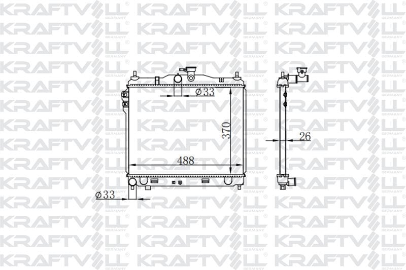 MOTOR SU RADYATORU HYUNDAI GETZ 1.3 1.4 BENZINLI 03> MANUEL (370*488*16)