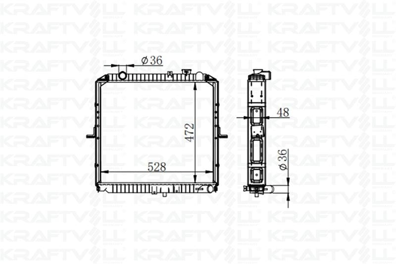 MOTOR SU RADYATORU KIA BONGO K2500 2004>