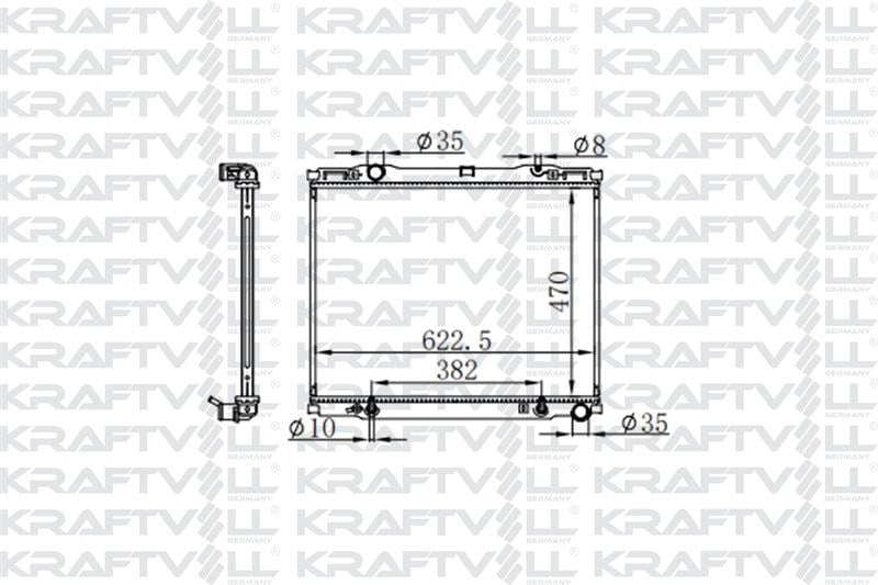 MOTOR SU RADYATORU KIA SORENTO 2002> OTOMATIK VITES (470*628*26) BRAZING (AT)