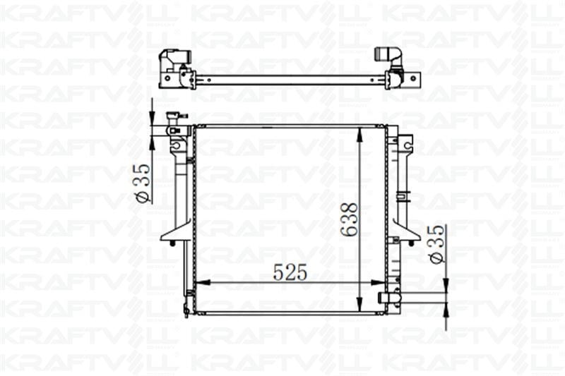 MOTOR SU RADYATORU MITSUBISHI L200 06>15 4D56 4X4 MANUEL VITES (640X535X18)