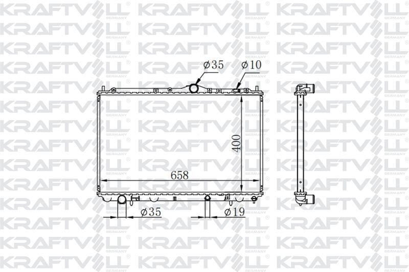 MOTOR SU RADYATORU S40 I / V40 1.6 1.8 2.0 (95 04) AT / MT (400*658*16) BRAZING