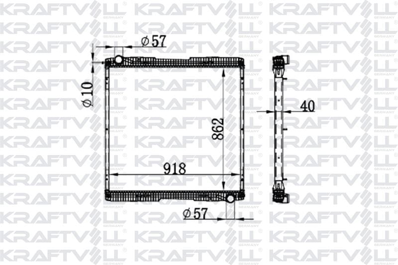 MOTOR SU RADYATORU SCANIA P G R T SERISI 04> CERCEVESIZ (AT/MT)