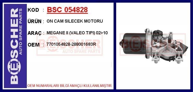 ON CAM SILECEK MOTORU MEGANE II (VALEO TIPI) 02>10