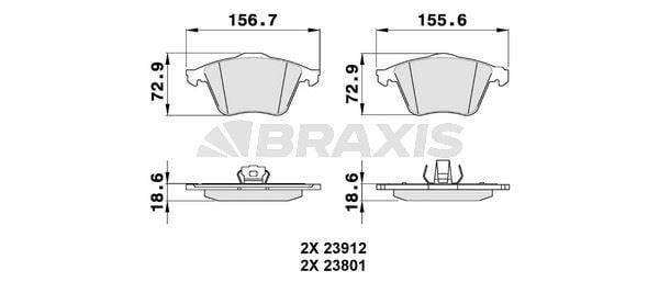 ON FREN BALATASI  VECTRA C 02>08 02> 2.8 V6 / A4 04>08 A6 04> A8 03> / EXEO 09> / FOCUS II 05>11 ST  / MAZDA 3 03> / 9-3 / S40 II 04> V40 12> V50 04> C30 06>12 C70 II 06>