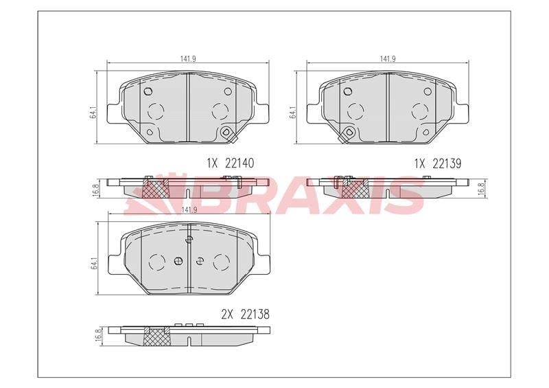ÖN FREN BALATASI 17 ınc OPEL INSIGNIA B 17>