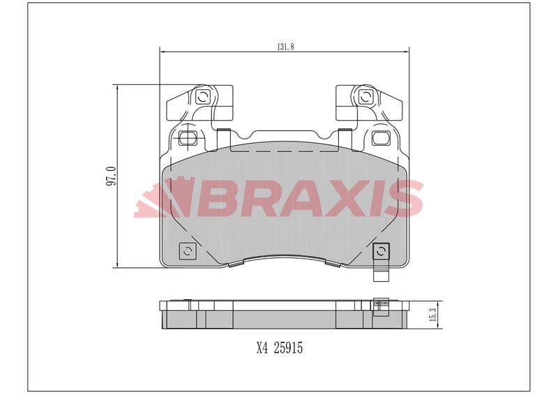 ON FREN BALATASI 18'' OPEL INSIGNIA B 17>