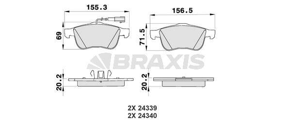 ON FREN BALATASI ALFA 159 SPORTWAGON 1.9JTDM 8V / 16V / 1.9JTS / 2.2JTS 05> FISLI