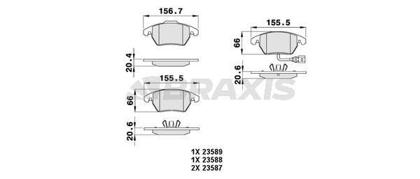 ON FREN BALATASI CADDY 03> GOLF V A3 OCTAVIA TOURAN TOLEDO 04> PASSAT JETTA 05> FISLI