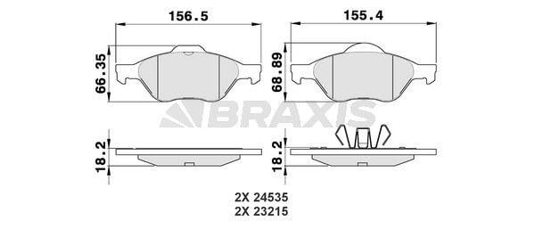 ON FREN BALATASI CLIO III 06>12 MEGANE II 03>08 SCENIC II 03>08 LAGUNA III 07>15  1.4 1.5 DCI 1.6 1.9 DCI 2.0 16V