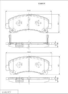 ON FREN BALATASI D MAX 8DH 2.5 DITD / 2.5 DITD 4X4 / 3.0D 4X4 10 / 06 07 / 08 SONRASI URETILEN ARACLAR ICIN