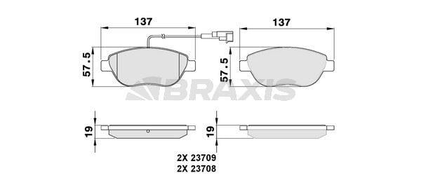 ON FREN BALATASI FIAT BRAVO II DOBLO FIORINO BIPPER NEMO PRATICO EVO PUNTO STILO IDEA LINEA 08> OPEL COMBO CORSA 12>