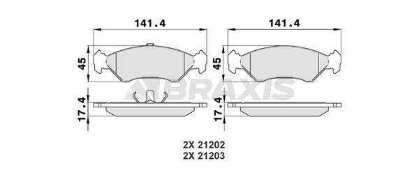 ON FREN BALATASI FIESTA 89> 02 FORD KA 96>08 MAZDA 121 III 96>03