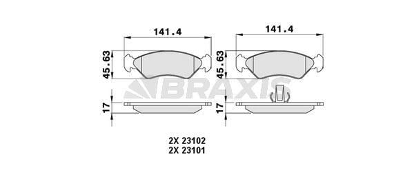 ON FREN BALATASI FIESTA 89> 02 FORD KA 96>08 MAZDA 121 III 96>03 FISSIZ