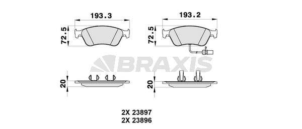 ON FREN BALATASI FISLI AUDI A8 QUATTRO 3.7 / 4.2 03>