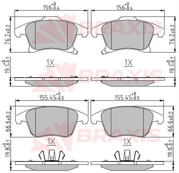 ON FREN BALATASI GALAXY S MAX 15 /> MONDEO IV 14 /> 16 JANT 1,5 2,0 ECO BOOST / 2,0TDCI