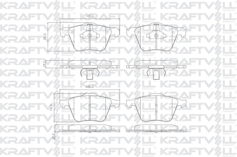 ON FREN BALATASI GALAXY S MAX 2,0ECO / 2,0TDCI / 2,2TDCI 06>15 VOLVO S60 II 10>15 S80 II V60 V70 III