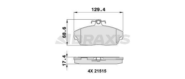 ON FREN BALATASI HONDA CIVIC 2001 2006 EURO CIVIC 1996 1999 ROVER 200 400 1996 2000 TATA GAZELLE 94-01 / FREN BALATASI ON FREELANDER 1