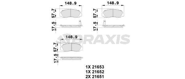 ON FREN BALATASI HONDA CRV 1996 2001 HRV 1999> ACCORD 1993 1998