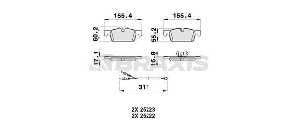ON FREN BALATASI P508 P508 SW 1,6 VTI,1,6 THP,1,6 HDI,2,0 HDI,2,2 HDI 11 / 10>