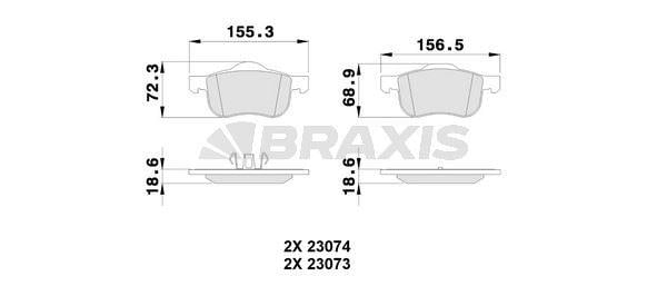 ON FREN BALATASI VOLVO S60 01>S80 98 06 V70 I II 97> XC70 00>