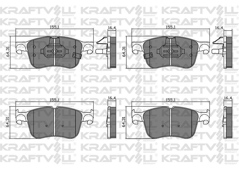ON FREN BALATASI YENI KASA FOCUS IV 1.5 ECOBLUE - 1.5/1.0 ECOBOOST 17> YENI KUGA III 19>PUMA ST 1.5