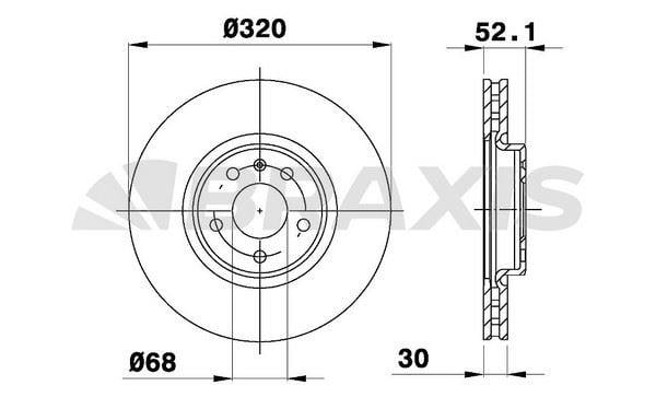 ON FREN DISK A4 07>15 A5 07>15 A6 11> A7 10> Q5 08> HAVALI 320MM