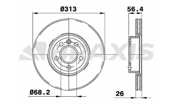 ON FREN DISK AYNASI FORD GALAXY 2.8I