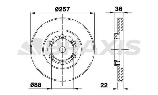 ON FREN DISK AYNASI HAVALI FRONTERA A 2.4I / 2.3 TD 92 98