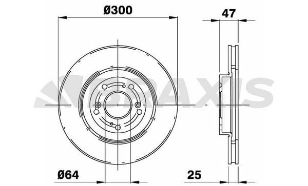 ON FREN DISK AYNASI HAVALI HONDA CIVIC VI HB 2,0 TYPE R 01-06 (300X5)