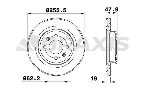 ON FREN DISK AYNASI HAVALI HYUNDAI GETZ 03> 1.5 CRDI 256 MM