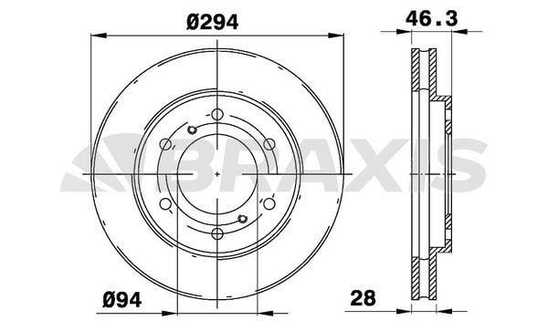 ON FREN DISK AYNASI HAVALI MITSUBISHI L200 2.5 D 4X4 06-12 PAJERO 10-13 3.2 (294X6)