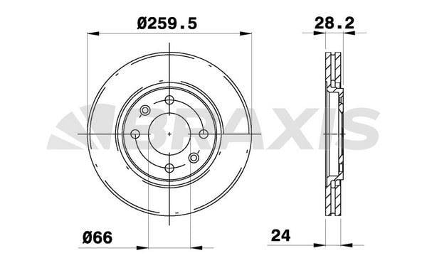 ON FREN DISK AYNASI HAVALI P406 1.6 1.8 16V 1.9 1.9TD 95>