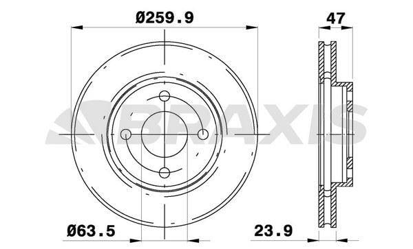 ON FREN DISK AYNASI MONDEO II / III 92>00 SCORPIO 94>98 COUGAR 98>001.6 16V / 1.8 / 2.0I 16V (HAVA SOG